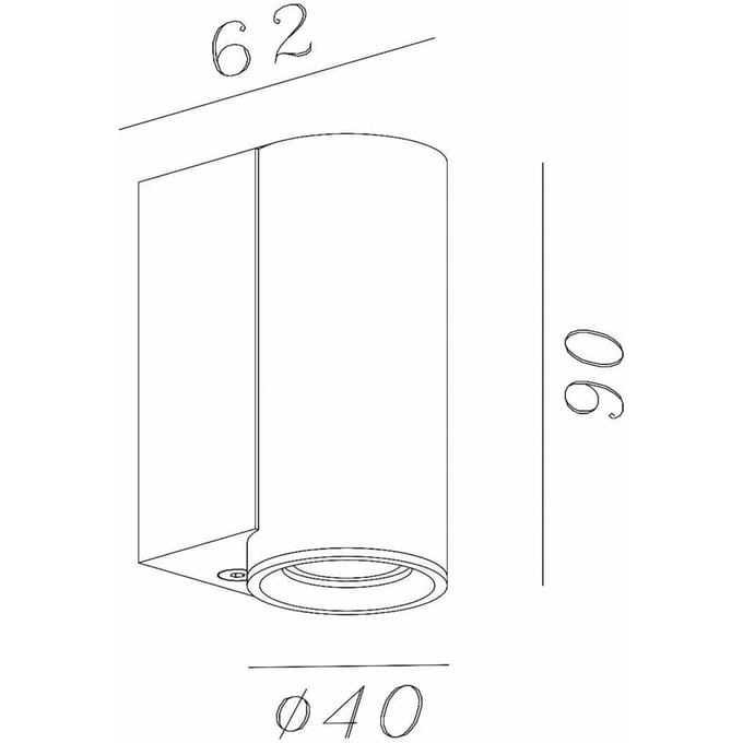 Lucide DUPLA - Wandspot / Wandlamp - 1xGU10 (MR11) - Grijs ijzer