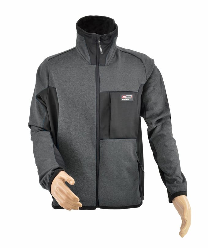 AWTools T5 - Fleecetrui - Grijs - XXXL - Polyester