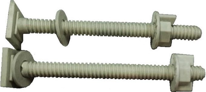 Plieger Start lange bevestigingsset - 12cm - Wit