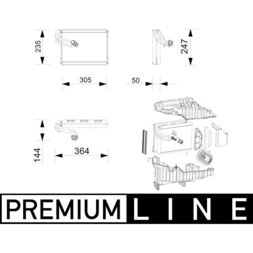 Verdamper, airconditioning MAHLE AE 271 000P