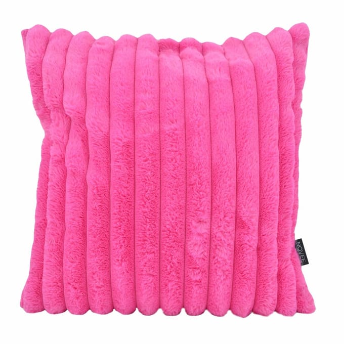 Sierkussen Rosie Rib Roze | 45 x 45 cm | Polyester