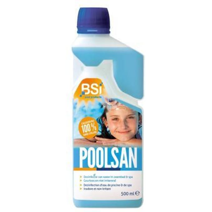BSI - PoolSan CS - Waterbehandeling voor zwembad en spa zonder chloor - 500 ml