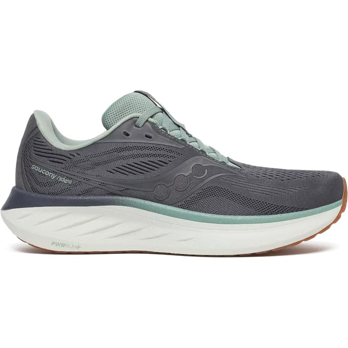 Saucony Ride 18 - Hardloopschoenen - Carbon/IJsberg - 46