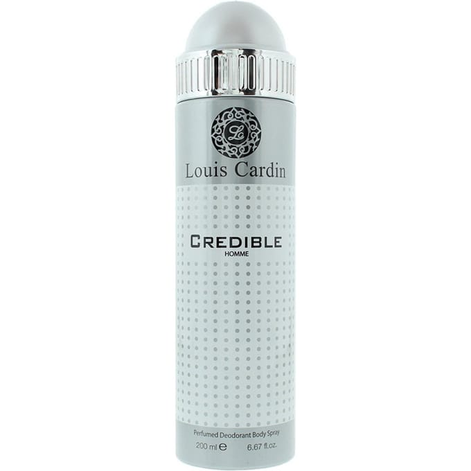 Louis Cardin, Credible Homme, Spray Déodorant, Pour Hommes, 200 ml