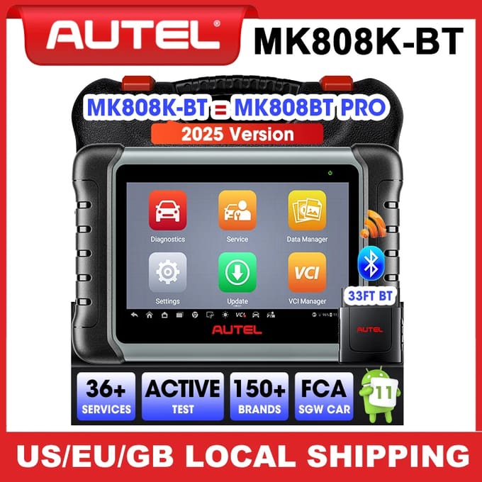 Autel MaxiCOM MK808K-BT MK808KBT Bluetooth OBD2 Scanner Volledige Bidirectionele Diagnostic Tools Code Reader Hetzelfde als MK808BT Pro