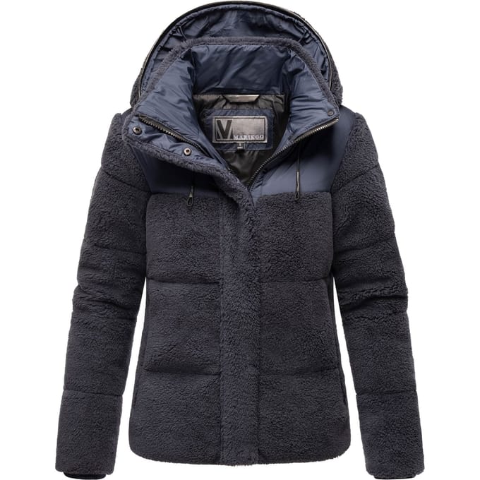 Marikoo dames teddy puffer jas met capuchon – model Kaguraa