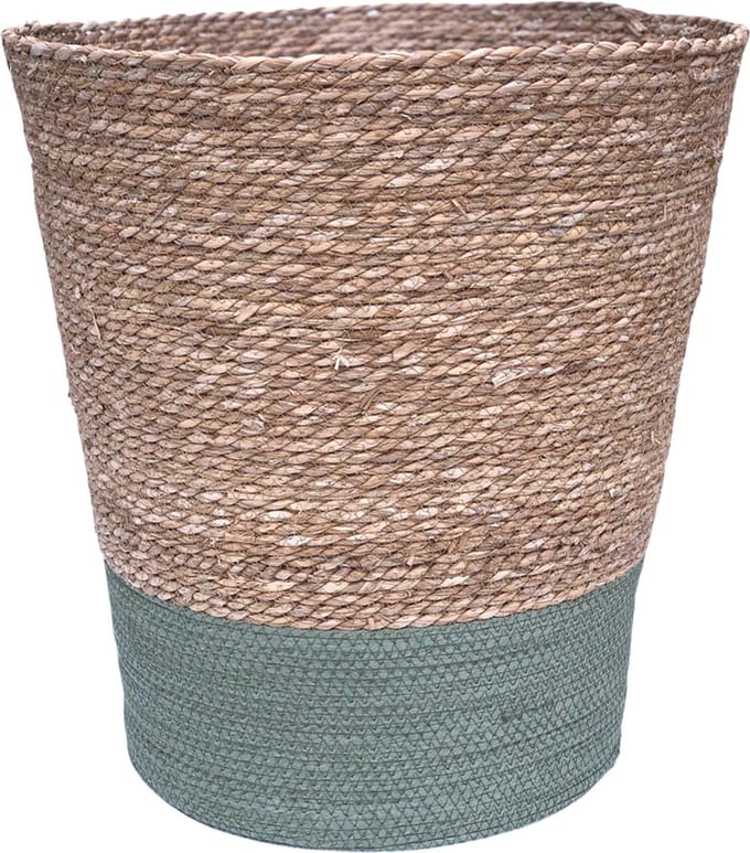 Lavandoux - Wasmand - Zeegras - Naturel/Groen - Ø45 x H50 cm