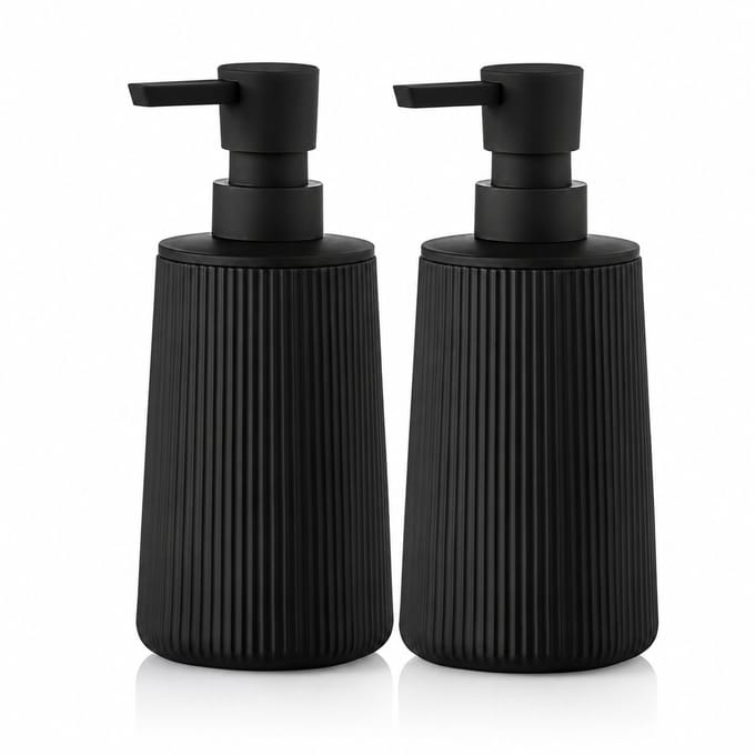 EAVY Zeepdispenser - SET (2 stuks) - Zeeppompje - Zeepdispenser - Zwart