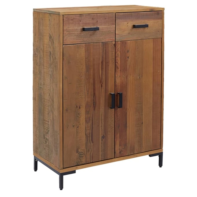 vidaXL - Schoenenkast - 75x40x110 - cm - massief - grenenhout