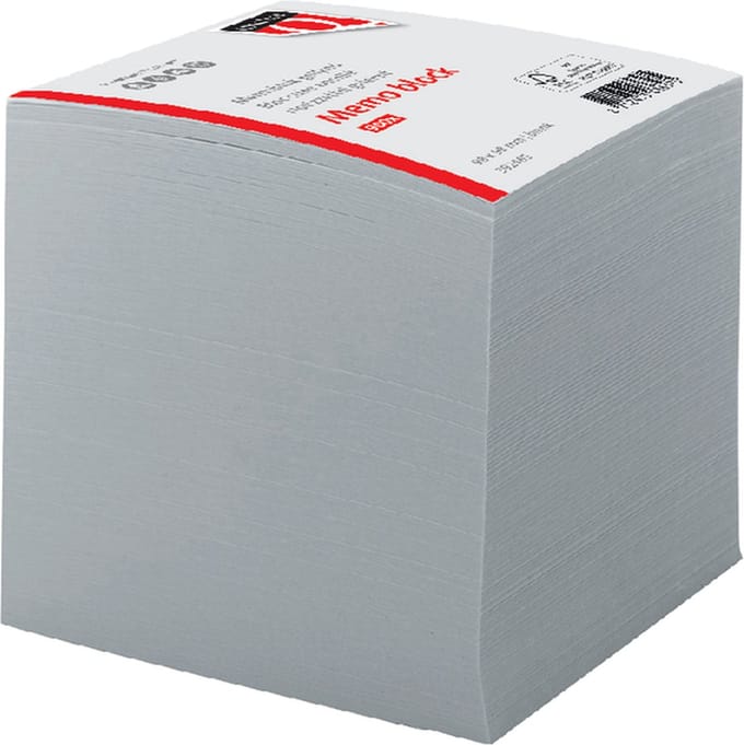 Memoblok Quantore kopgelijmd 98x98mm 900 vel | 12 stuks