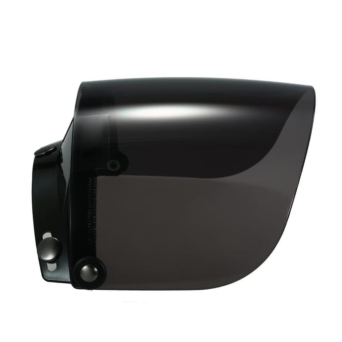 Universele 3 Snap Flip Up Vizier Schild Lens voor Retro Open Face Motorfiets transparant