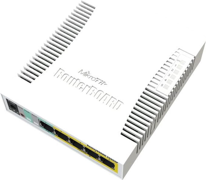 MikroTik RouterBOARD RB260GSP 5x Gigabit PoE out Ethernet Smart Switch SFP cage plastic case SwOS