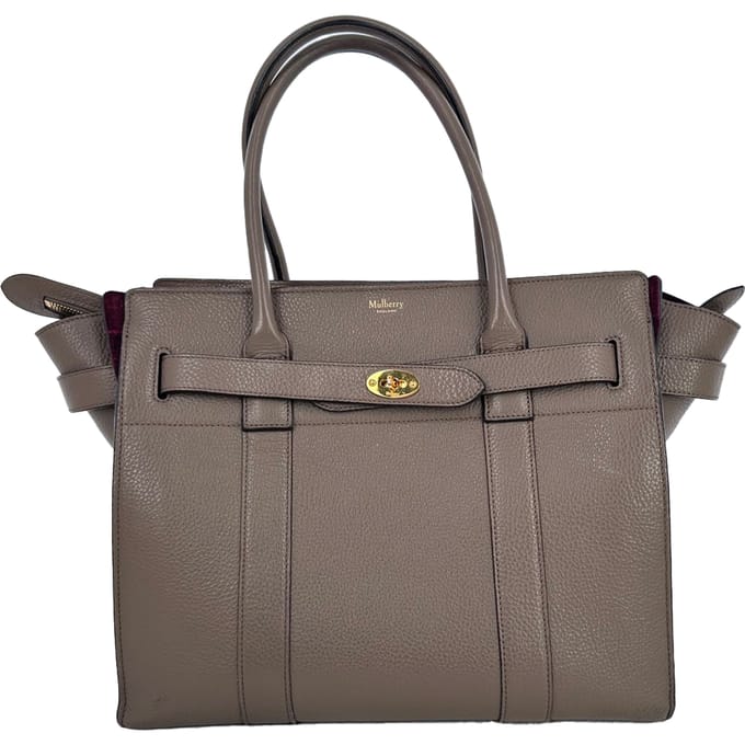 Mulberry Kleine Bayswater Schoudertas van Bruin Leer