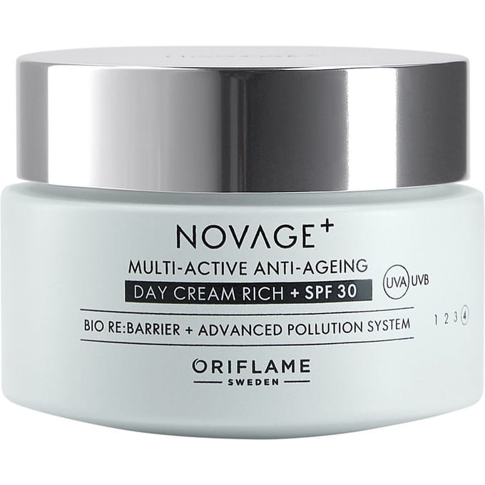 Oriflame Crème de Jour Riche Multiactive Anti-Âge Novage+ Spf 30 50 Ml