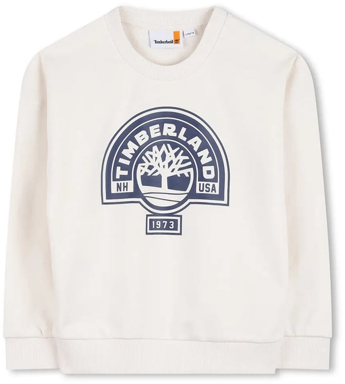 Timberland T60811 Sweatshirt Wit 4 Years Jongen