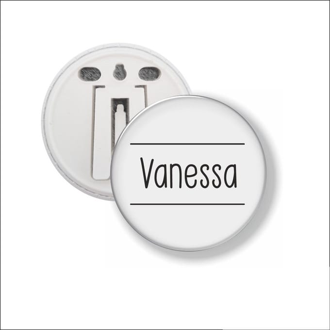 Button Met Clip 58 MM - Vanessa