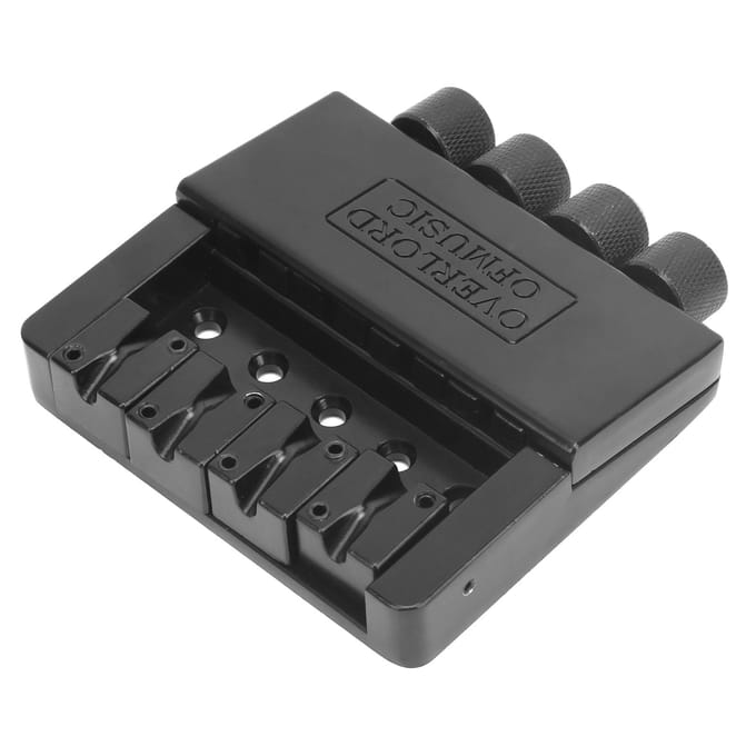 Bas Snaar Brug 4?Snaren Headless Zinklegering Staart Muziekinstrument Accessoires Zwart black