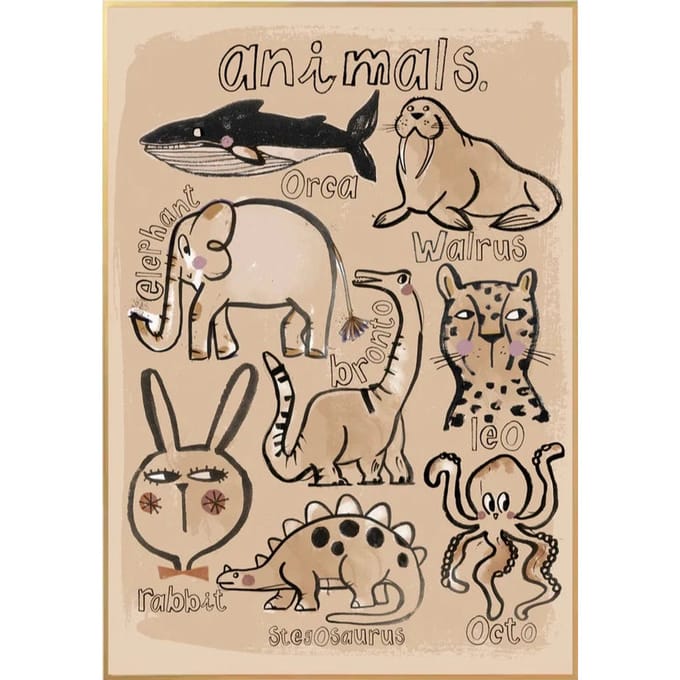 Studio loco poster animal collection 50 x 70 cm