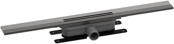 Easy drain R-line Clean Color douchegoot 80cm brushed black chrome