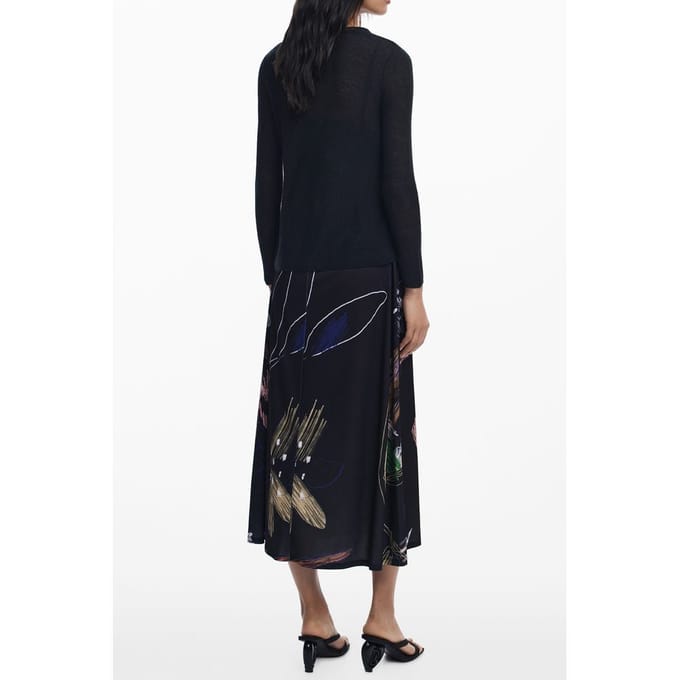 Desigual Zwarte Polyester Damesjurk