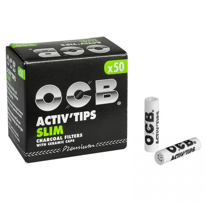Koolstoffilters Ocb Activ Tips 50 Stuks 7 Mm