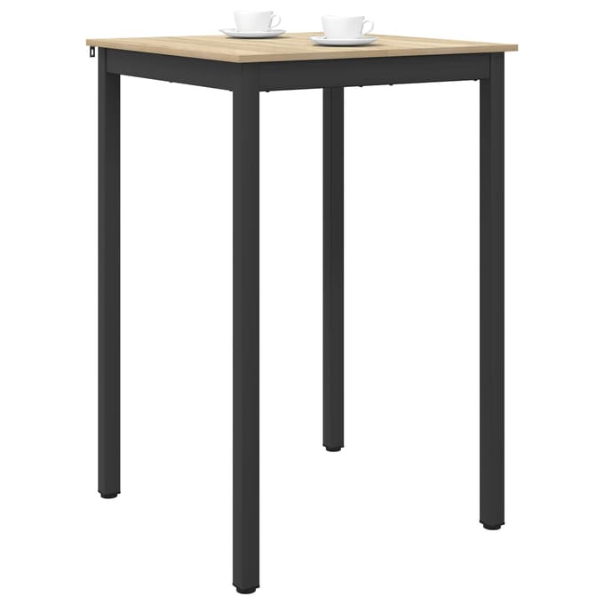vidaXL - Staande - Bartafel - Bewerkt - hout - Vierkant