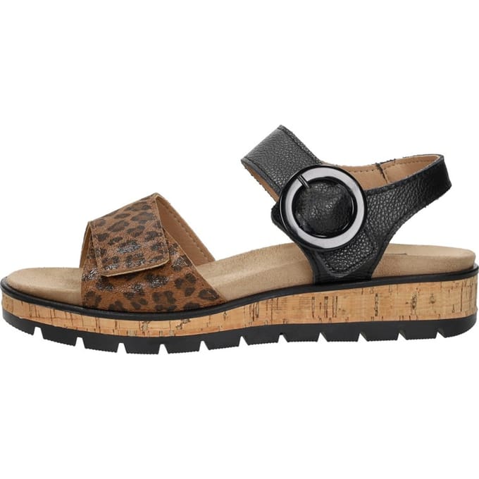 SUB55 Comfort Collection Mia 96 Sandalen Plat - zwart - Maat 42