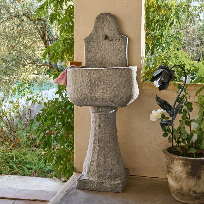 LOBERON Fontein Lurevino antiekgrijs