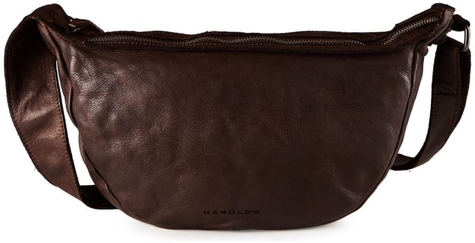 HAROLD'S schoudertas Submarine Pouch Twin Bag Brown bruine