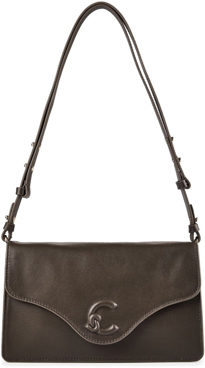 Coccinelle C-Me Schoudertas Leder 26 cm - Dames - fango