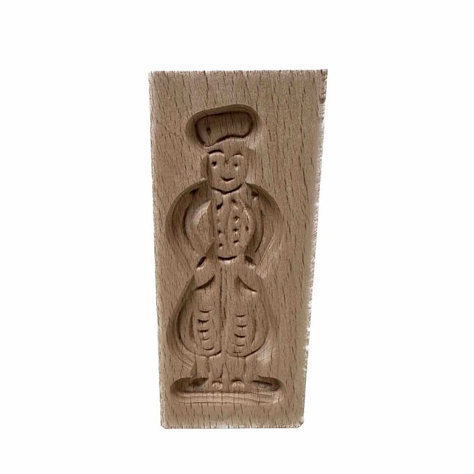 Speculaasplank Mini Man – Beukenhout – Ambachtelijk Traditioneel Bakgereedschap