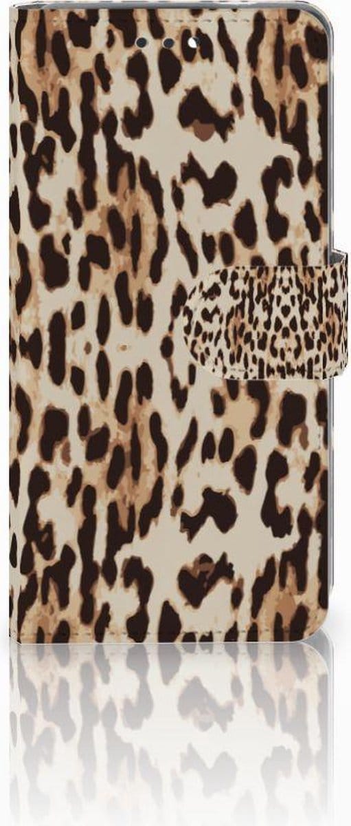 Nokia 3.1 (2018) Telefoonhoesje met Pasjes Leopard