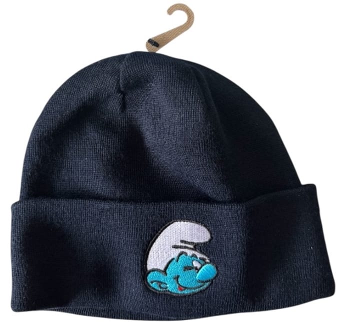 Smurfen Beanie Muts voor volwassenen - Lachende smurf - Bavarian Caps