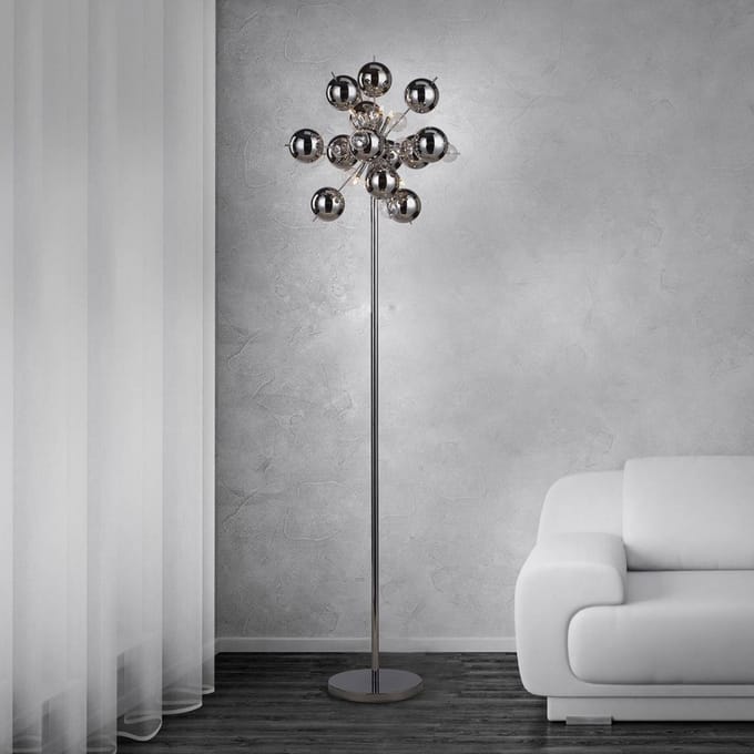Näve Vloerlamp Wakusei chroom