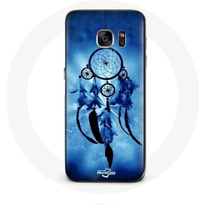Coque - Samsung - Galaxy S7 - Attrape rêve - Souple - Protection synthétique bleu