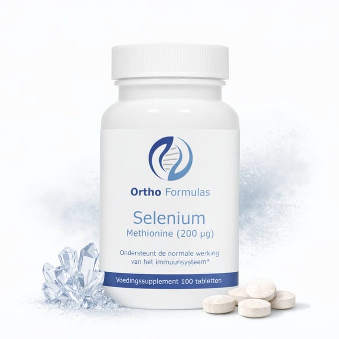 Selenium Supplement - 200 mcg – Immuunsysteem, Schildklier, Haar & Nagels – 100 Vegan Tabletten
