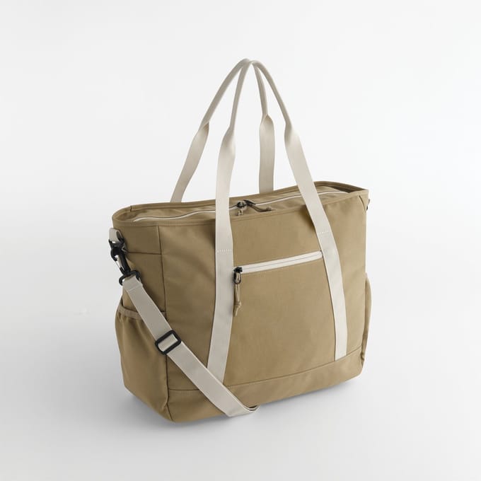 Cabas Tas Ramble - Shopper - Cabas Tas - Lichtgewicht - Ruim Hoofdvak - zand kleur