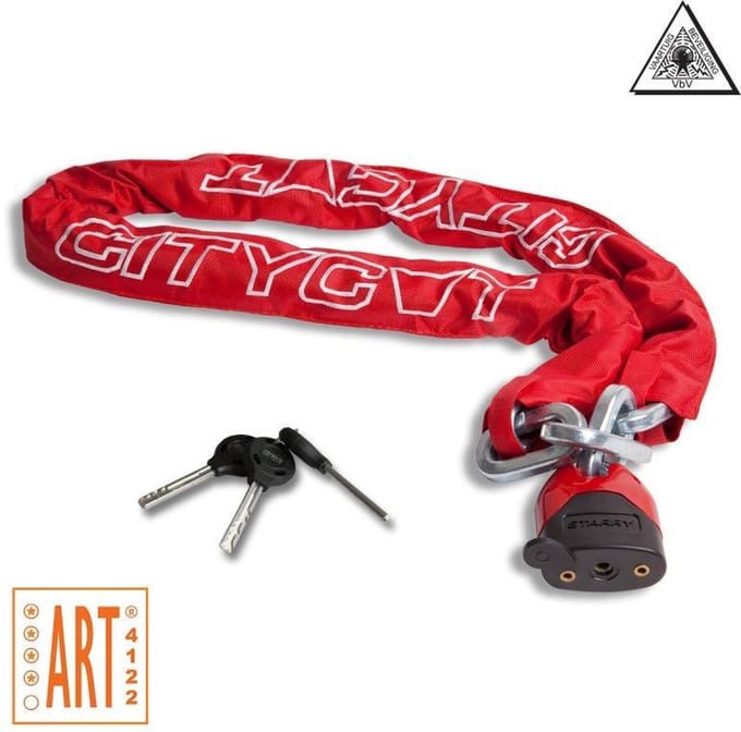 Starry Citycat Scooter/motor Kettingslot - ART4 - 200cm - MBT4122 - Rood