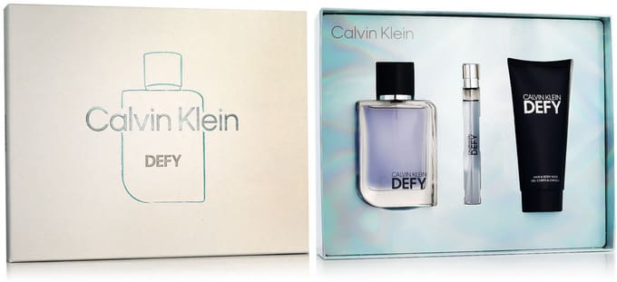 Parfumset voor Heren Calvin Klein Defy 3 Onderdelen