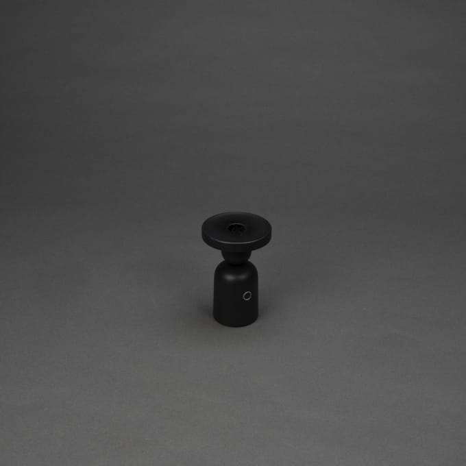 Konstsmide LED tafellamp Nantes, zwart, aluminium, IP54, dimmer, CCT