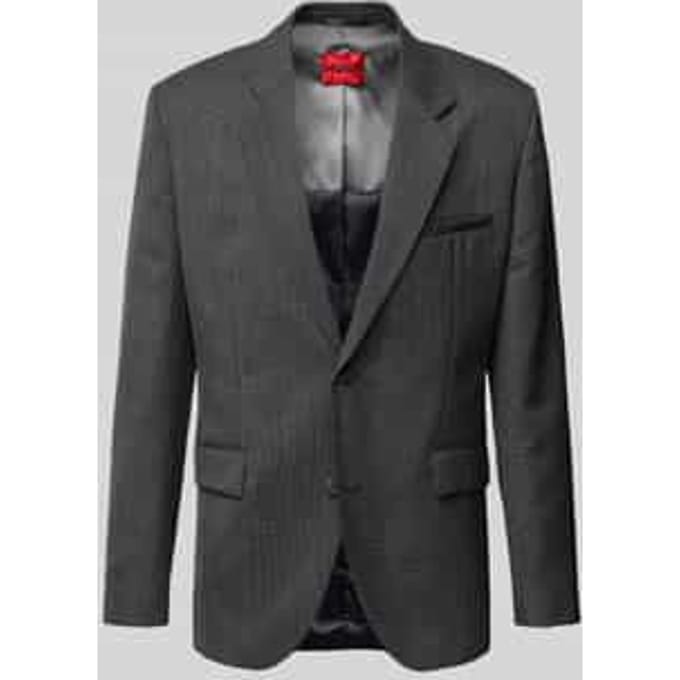 Colbert van viscose met paspelzak op de borst, model 'Kris'