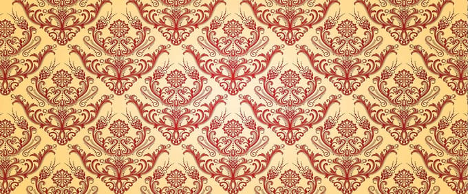 Fotobehang Floral Pattern Abstract | PANORAMIC - 250cm x 104cm | 130g/m2 Vlies