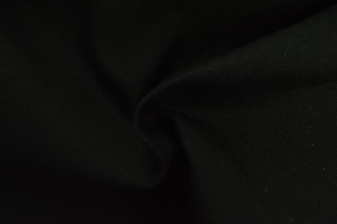 Canvas stof - Zwart - 10 meter