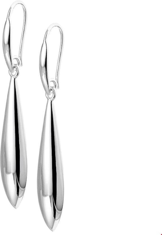 TFT Oorhangers Zilver Gerhodineerd Glanzend 46 mm x 8 mm