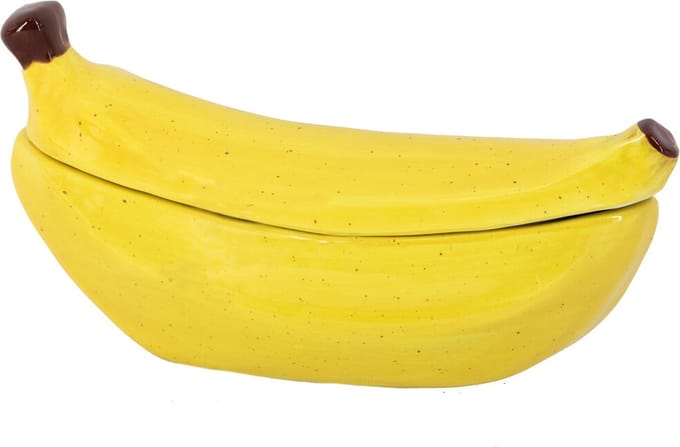 HomeBound by KY | Opbergdoos met deksel banaan | opbergdoos