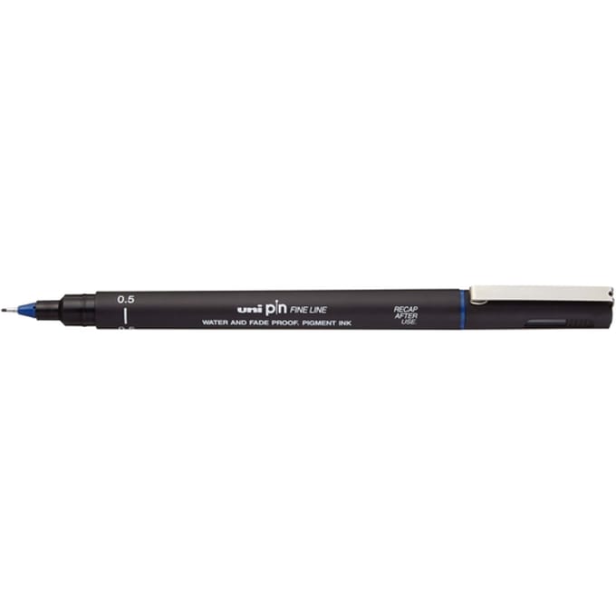 Fineliner Uni-ball Pin 0,5mm blauw