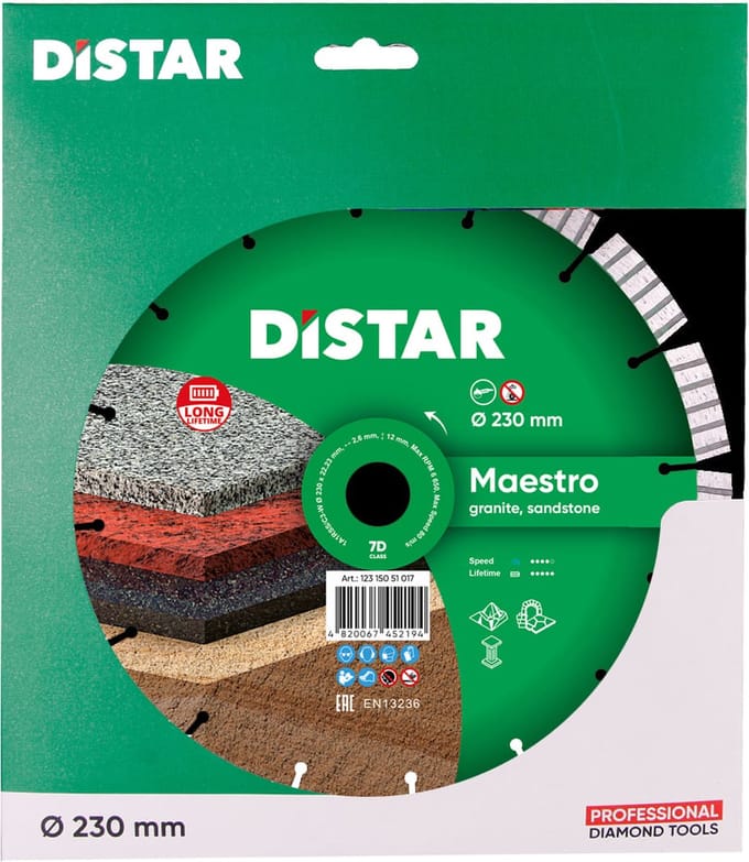 diamantschijf GRANIET -230X22,23 MAESTRO DIAMOND CUTTING BLADE 1A1RSS/C3-W