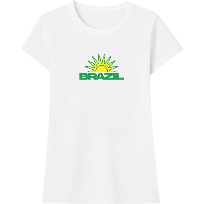 T-shirt dames Miss Tee Brazil Vibes Stretch