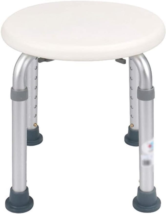 Douchestoel - Badkamer stoel - Veilig Douchen - Antislip Beenpad - 35-52 cm - Wit