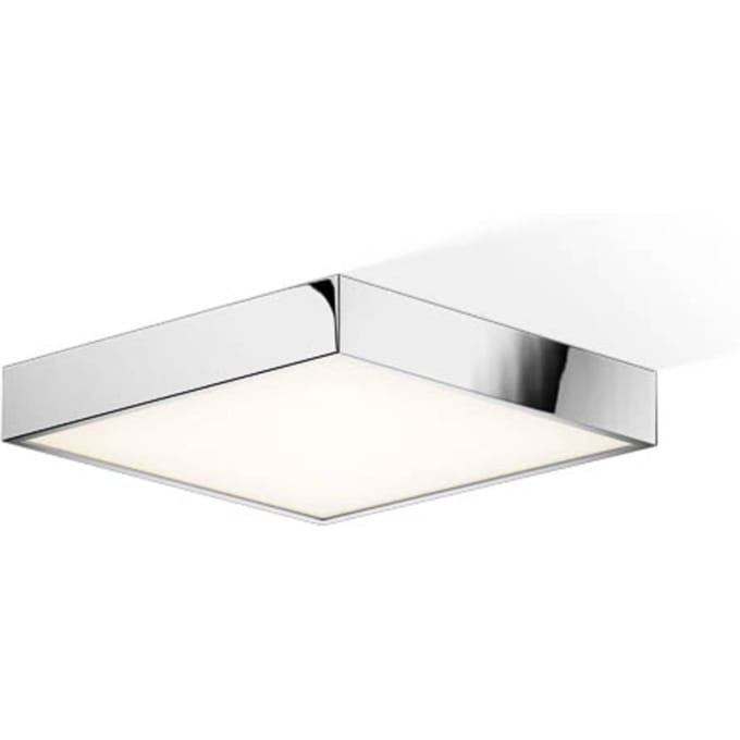 Decor Walther Cut LED plafondlamp, chroom, 30x30cm